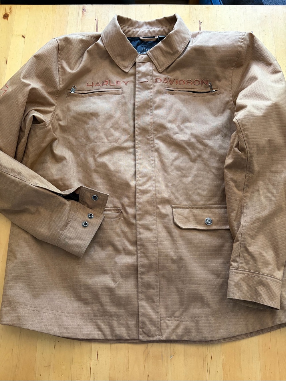 Harley-Davidson Light Brown/Khaki Men's Shirt Jacket
